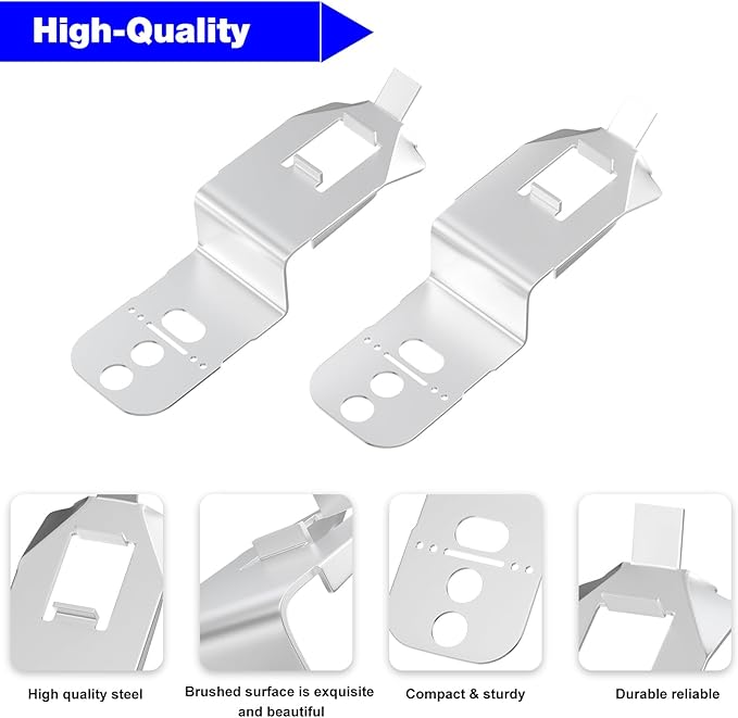 Dishwasher Mounting Bracket 00628371 For Bosch Dishwasher Side Bracket 628371, 00619985 Dishwasher Top Mounting Bracket - (2 PCS)