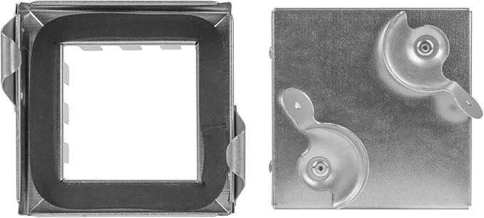 Repa Market 4 x 4 Inch Galvanized Steel Duct Access Door – Airtight Insulated Crawl Space Access Doors - Inspection HVAC Panel with Hinged 2 Clasp Lock Door – Door Access for Ventilation Cleanout