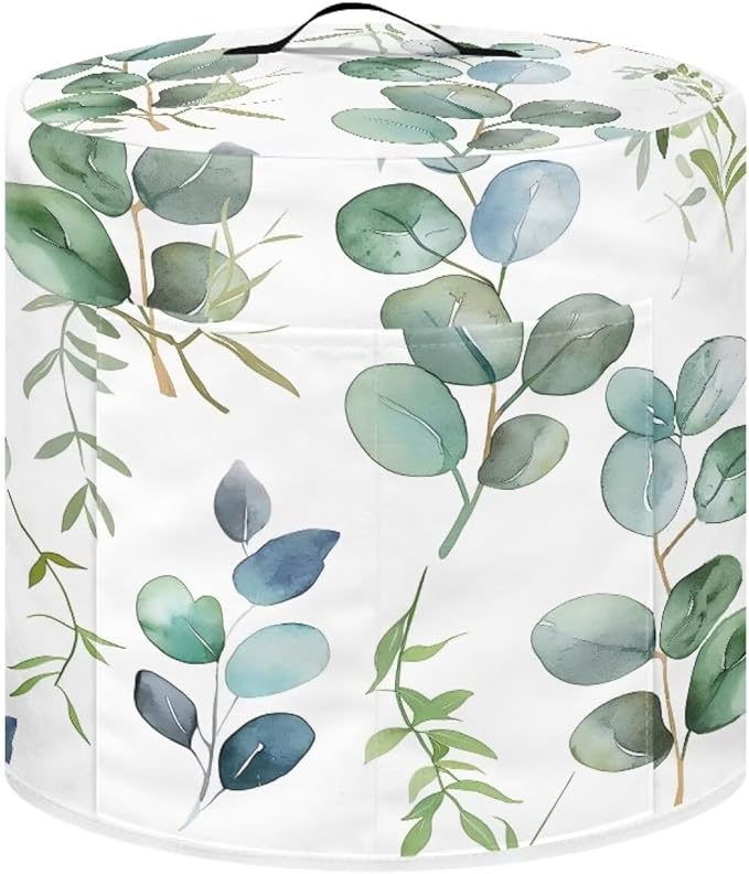 Green Leaf Dust Cover Instant Pot Heavy Duty Waterproof Dust Pressure Cooker Cover Case for Instant Pot Pressure Cooker Instant Pot Appliance Covers Pressure Cooker Size S