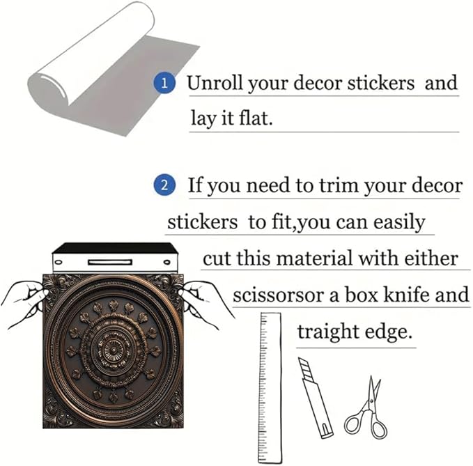 2D Flat Antique Bronze Round Embossed Dishwasher Magnetic Cover 23x26 Inch ClassicOrnamental Pattern Appliance Magnet for Kitchen Decor