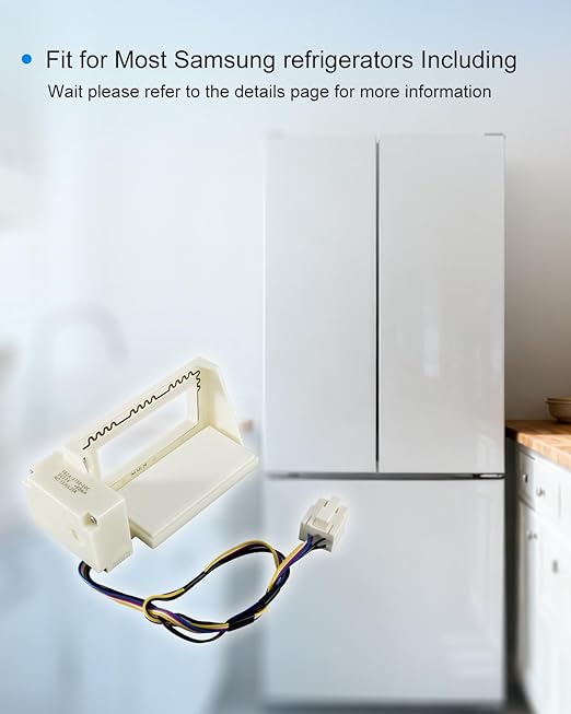 FBZA-1750-10A Fridge Air Duct Switch Electric Damper Motor Fit for Samsung Refrigerator Freezers, Replace DA31-00043E NSBA001Te1 DU25-0 FBZA-1750-10A, DC 12V