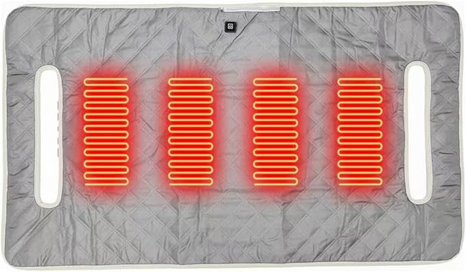 Golf cart Heated seat Cover, 3 Heating Levels and 4 Heating Zones,Non-Slip Universal fit Four-Zone Heating, External Power Supply/Power Bank Heating Options USB/Type-C Power Supply