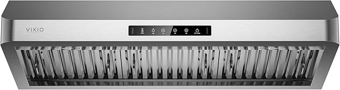 Range Hood 36 Inch Under Cabinet with 980 CFM, 3-Speed Gesture Sensing & Touch Control, Stainless Steel Kitchen Hood Vent for LED Lights, Time Setting, Baffle Filters with Handlebar