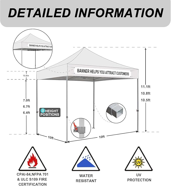 Eurmax USA Standard 10x10ft Patio Pop Up Canopy Tent for Outdoor Events Commercial Instant Canopies with Heavy Duty Roller Bag,Bonus 4 Canopy Sand Bags (Burgundy)