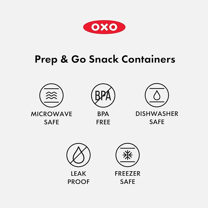 OXO Good Grips Prep & Go Snack & Dip Container