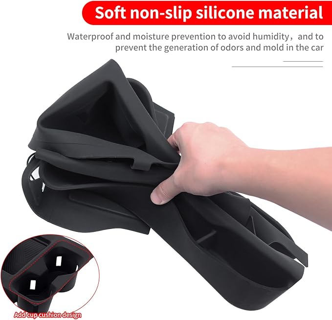 Central Control Silicone Storage Box for 2024-2026 Nissan Patrol Y63 Xe Se Titanium Se Platinum City Central Control Panel Tray Organizing Box Interior Modification Accessories (Chassis-Free Lifting)