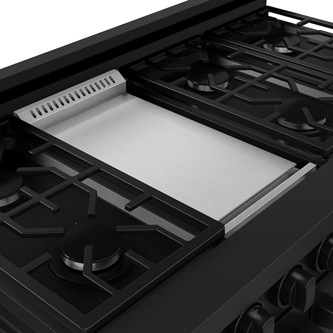 Gordon Ramsay by THOR Kitchen 48 Inch Professional Liquid Propane Range with Tilt Panel Touch Control in Black