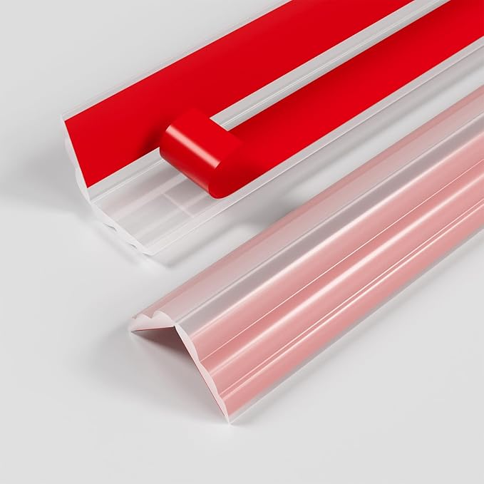 Wall Corner Protector & Edge Guard，Peel and Stick Wall Trim Moulding Inside & Outside Corner Molding Trim Caulk Strip, Self Adhesive Trim for Wall Edge,Ceiling,Countertop, 2.36” W x20’ L，Clear