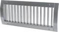 13" x 5" Grille for Round Spiral Duct - Galvanized Steel Register Vent Cover for HVAC Ducting System - 1 Way Adjustable Louver Blades - Air Duct Ventilation Grill Conditioner/Air Exhaust