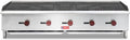 WESTLAKE 60"W Commercial Charbroiler Gas Countertop 5 Burner Natural Gas and Propane 150,000 BTU Char Broiler Stainless Steel BBQ Stove Grill for Restaurants