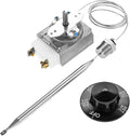 Mgoodoo RX-2-24 Thermostat for Fryer with Knob, 3/8" Mpt Stuff Box, Minivolt Thermostat Control Compatible with Atosa 301030004, Robertshaw 5300-402, Adcraft Deep Fryer, 200-400F.