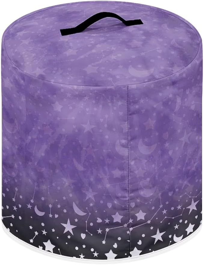 Halloween Cute Black Cat Pressure Cooker Dust Cover with Top Handle and Storage Pocket 6 Quart Air Fryer Rice Cooker Protector Covers Kitchen Appliance Decoration