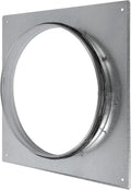 Repa Market 10 Inch Round Duct Flange/Galvanized Steel with Rubber Gasket/Wall or Ceiling Mount Adapter/for Dryer Hose & HVAC/Heavy Duty Air Return, Heating Cooling Exhaust Ventilation Cover