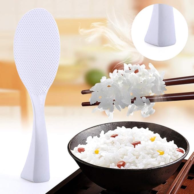 Rice Spoon Paddle Standing, Non Stick Rice Scooper Professional Rice Spatula Potato Cooker Server (1 Pack)