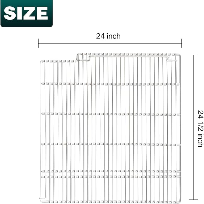Commercial Freezer and Refrigerator Replacement Shelves for Three-Door Freezers, Set of 3, Epoxy-Coated Gray Steel Wire Shelves
