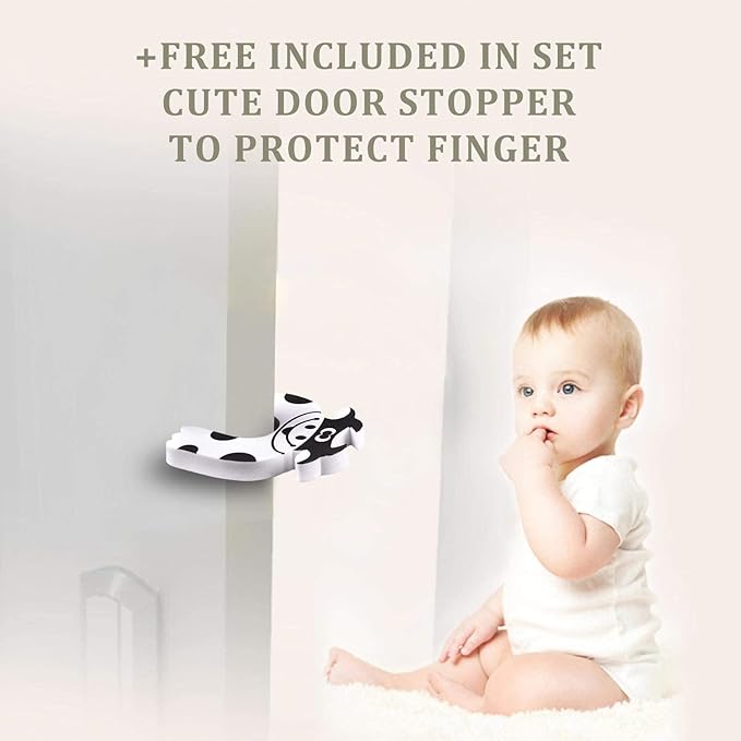 Baby Proofing Edge and Corner Guards, (20ft Edge + 8 Corners) Safety Furniture Bumper, Baby Corner Protector for Fireplace, Table, Stair, Cabinet, 3M Adhesive, White