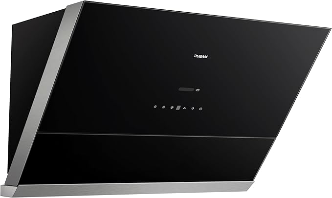 ROBAM Under Cabinet or Wall Mount Kitchen Range Hood 30" R-Max3 Black, 1200CFM Auto-Adjust Speed Control with LED Lights Vent Hood, Fingerprint Resistance and R-Link Tech