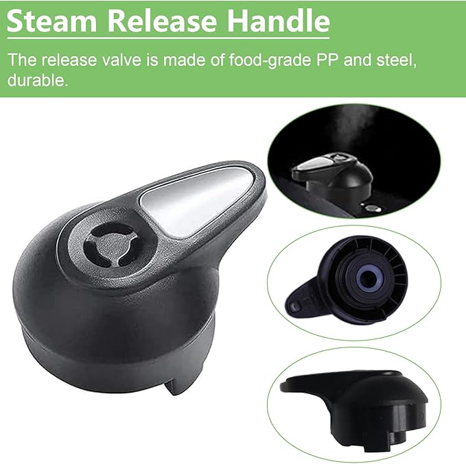11 PCS Instant Pot Accessories for Lux 5, 6 QT, Instant Pot Replacement Parts Include Sealing Ring, Steam Release Valve, Anti-Block Shield, Valve Sealing Ring, Float Valve and Gasket