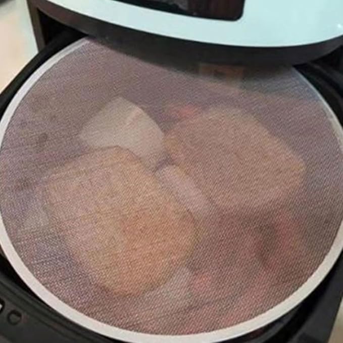 8.27 Inch Air Fryer Splatter Screen Mesh Cover Oilproof Grease Guard Replacement Accessory for Kitchen Cooking Safety