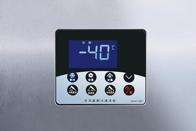 Kolice Commercial Heavy Duty 15 Trays Shock Freezing Blast Chiller & Freezer Included Trolley Cart, Shock Freezer for Restaurant,Hotel,School,Bar,Cafe,Bakery-Lowest temperature -40°F(-40°C)