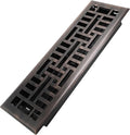 4x14 Inches Heavy Duty Walkable Floor Register Easy Adjust Air Supply Lever Floor Vents - Seattle Design - Vent Cover for Home Floor - Oil Rubbed Bronze