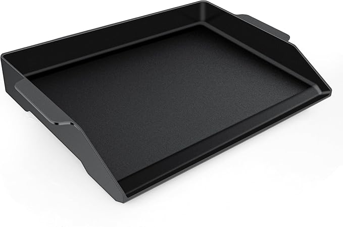 Universal Cast Iron Griddle 23" X 16",Pre-Seasoned Nonstick Coating Stovetop Griddle For All Gas Grills And 4 Burner Range Oven,Cast Iron Grill Pan for Stove Top With Extra High Sidewalls