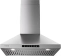 Wall Mount 30 Inch Range Hood 900 CFM,3-speed Gesture Sensing & Touch Control, Ductless/Ducted Convertible Kitchen Hood, Stainless Steel Kitchen Vent Hood with Permanent Baffle Filters