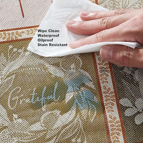 Thanksgiving Harvest Breeze 60 x 84 Inch Rectangle Vinyl Tablecloth