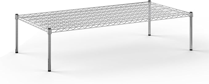30''W x 60''L x 14''H Chrome Plated Wire Dunnage Rack | Off The Floor Storage