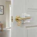6-Pack Door Handle Baby Proof – Child Proof Door Lever Lock & Door Locks for Kids Safety, Stop Toddlers & Pets from Opening Doors – Easy One-Hand Use, No-Drill Adhesive – Fit Bath/Kitchen/Bedroom
