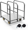 Panel Cart, Heavy Duty Flatbed With 5In Swivel Caster 1500LBS Weight Capacity for Lumber Drywall Mattress Transporting Heavy Loads With Ease and Efficiency - 2PCS Straps for Platform Trucks