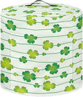 Xoenoiee Green Shamrock Stripes Print Kitchen Appliance Dust Cover with Pockets, Electric Pressure Cooker Cover Compatible with Crock Pot for St.Patrick's Day Decor, Rice Cooker Covers, for 8 Qt