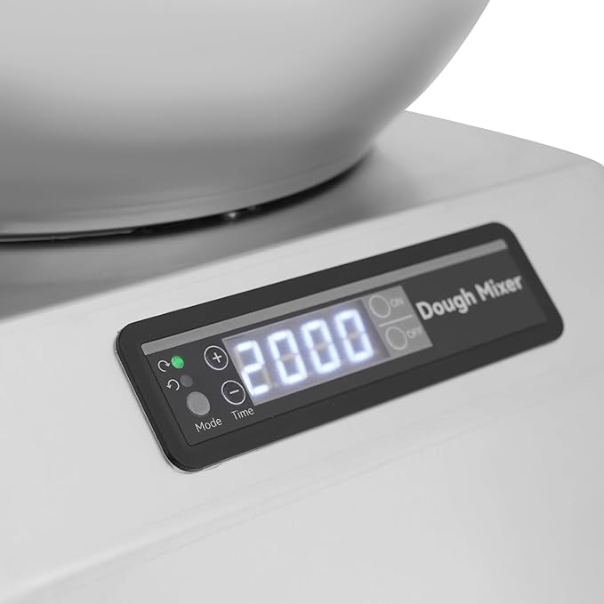 Electric Dough Kneading Machine 1500W Dual Rotating Commercial Dough Mixer 16QT Large Capacity Flour Mixing Machine with Touch Control, 0-30Min Timer for Home, Pizzerias, Restaurants