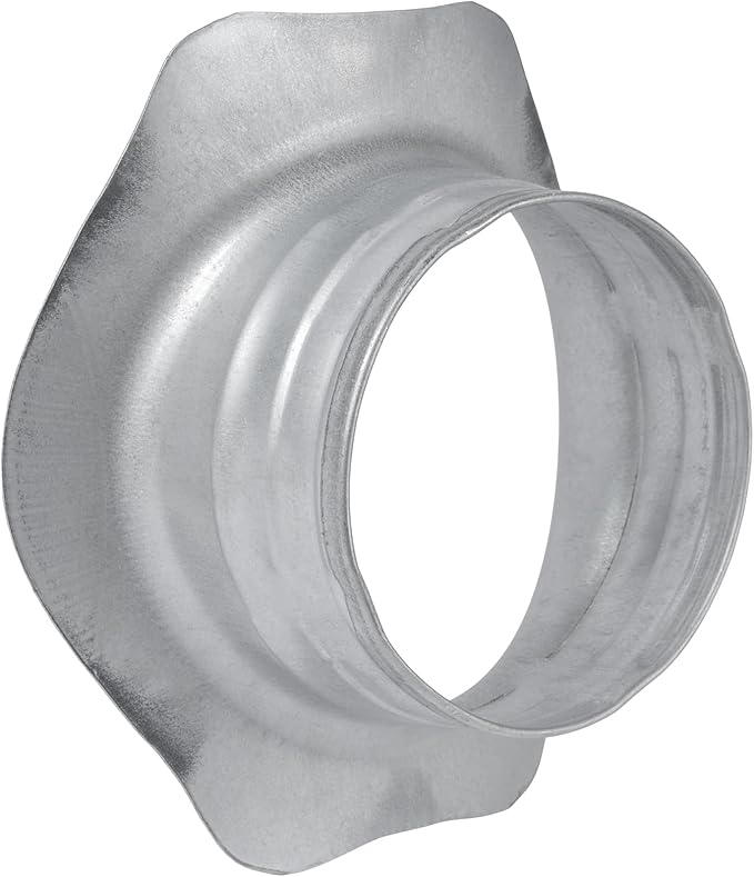 Galvanized Steel Saddle Takeoff – Round 90 Degree Splitter for 10” Duct with 4" Outlet Branch Connector - Range Hood Duct Adapter - Heavy Duty Supply/Exhaust Air Ventilation Duct Work Collar