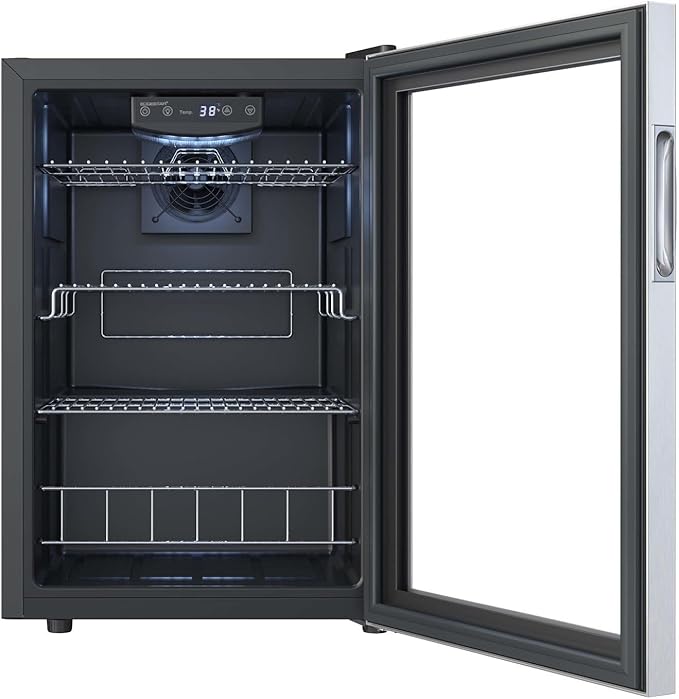 EdgeStar BWC91SS 17 Inch Wide 80 Can Capacity Extreme Cool Beverage Center
