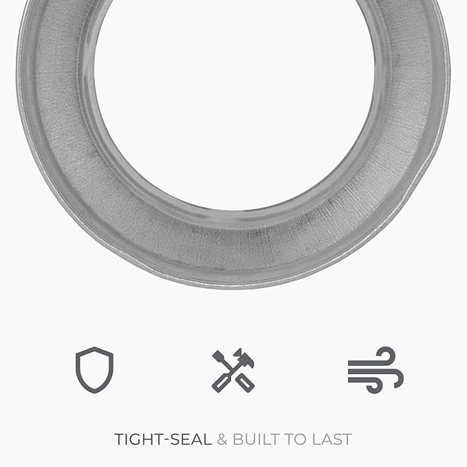 5" to 3" Inch Round Duct Reducer - Galvanized Steel Pipe Increaser - Coupling for Round Duct Ventilation Systems - Heating & Cooling, HVAC