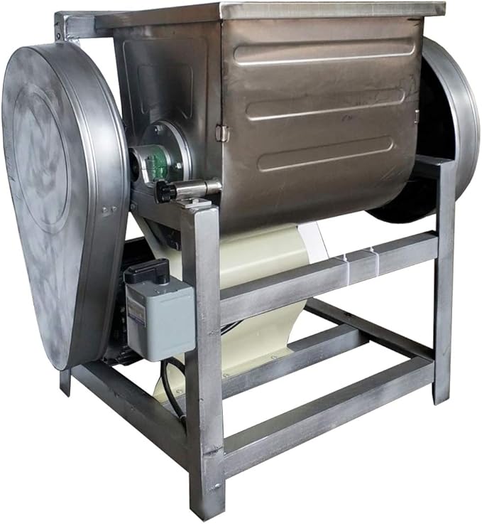 TECHTONGDA 110V Commercial Dough Mixer Machine 25KG Kneading Capacity Flour Mixer 2200W Pizza Dough Mixer with 304 Stainless Steel Bucket and Twisted Mixer for Professional Kitchen Equipment