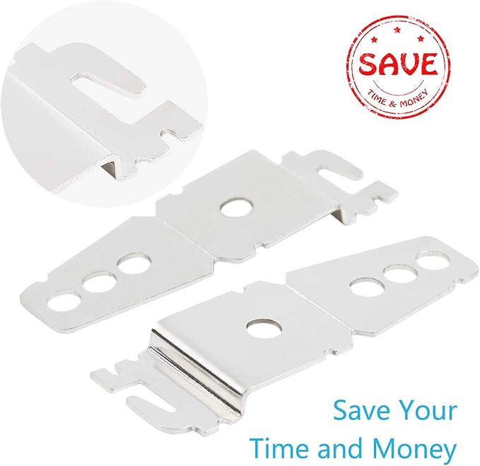 Reyhoar 2 Pack 8269145 Undercounter Dishwasher Upper Mounting Bracket Replacement with Screws Compatible with Whirlpool & KitchenAid Dishwashers, Replaces WP8269145 AP3039168 PS393134