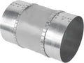 Vent Systems 4" Inch Flexible Vibration-Reducing Female Fit Duct Connector – Galvanized Steel Coupling for Joining Two Male Duct Fittings – HVAC Ventilation Inline Noise-Reducing Coupler
