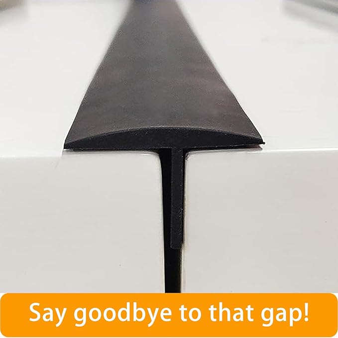 Silicone Stove Gap Covers (2 Pack), Stove Gap Guard, Heat Resistant Oven Gap Filler, Easy Clean,25 Inches, Black