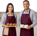 Native Fab Kitchen Apron 2 Pack - 100% Cotton Adjustable, Durable Apron with Pockets, Perfect for Cooking, Baking, Grilling