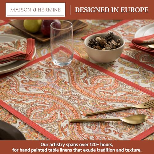 Maison d' Hermine Placemats Set of 4 Reusable 100% Cotton (13"x19")