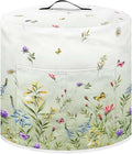 Dust Cover for 8 Quart Pressure Cooker and Extra Accessories, Dust Proof Easy to Clean Cover Electric Appliance Air Fryer Accessories with Storage Pocket, Floral Green