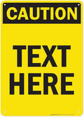 Custom Caution Sign, OSHA Sign, 10x14 Inches, Rust Free .040 Aluminum, Fade Resistant, Made in USA by My Sign Center