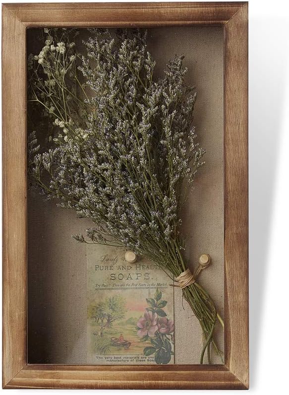 Freezing point Shadow Box Frame 8x12.5 Shadow Box Display Case with Linen Back Memorabilia Awards Medals Bouquet Photos Badge Wedding Flower Pin Magazine Memory Box for Keepsake Picture Large