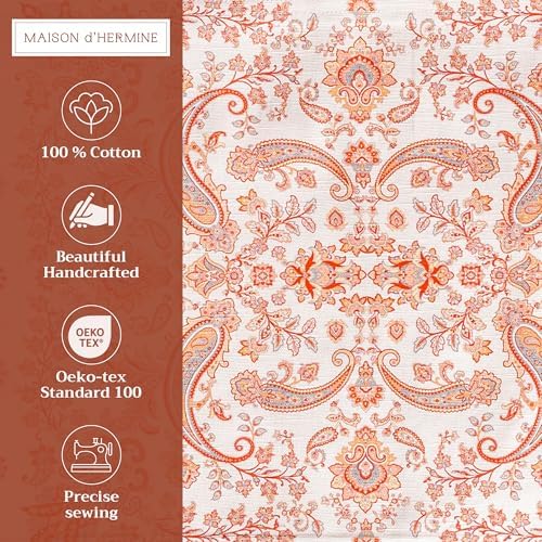 Maison d' Hermine Placemats Set of 4 Reusable 100% Cotton (13"x19")
