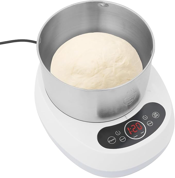 Electric Dough Maker Machine Flour Mixer, 230W 5.3QT Large Capacity Commercial Dough Kneading Machine with Ferment Function, Smart Timer, Digital Display for Home, Pizzerias, Restaurants