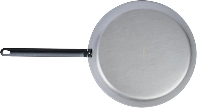 Restaurantware Met Lux 12 Inch Fry Pans, 6 No-Stick Frying Pans - Induction-Ready, Triple-Riveted, Silver Carbon Steel Cooking Skillets, Durable, For Searing, Sauteing, And Browning Food