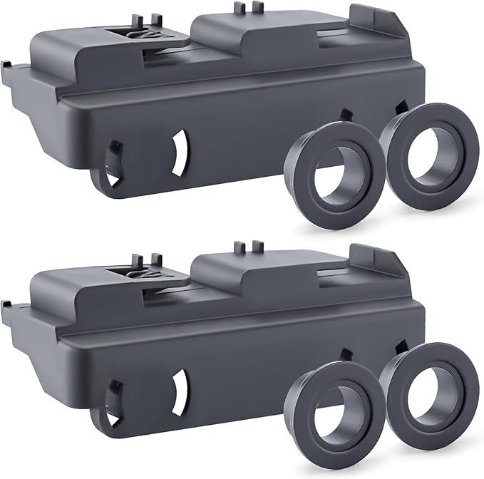 2 PCS Dishwasher Rack Carrier and Roller Kit WD28X27241 Compatible with GE Dishwasher Lower Rack Wheel Assembly, Replaces WD12X10438 WD12X10439 WD12X10446