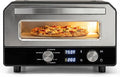 ARLIME Pizza Oven Indoor, 1700W Countertop Pizza Maker with 6 Preset Cooking Modes, Smart Touch Control, Pizza Stone and Cutter Wheel Included, Makes 12-Inch Pizzas and Heats up to 750℉